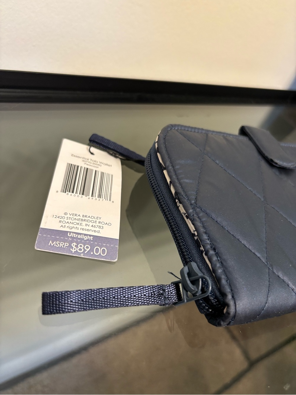 Vera Bradley Quilted Wristlet in Slate Blue - Picture 2 of 8
